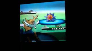 How to catch Starmie in pokemon black and white