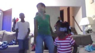 The Rej3ctz "Cat Daddy" Mom, son, and daughter dancing