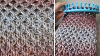 tutorial breiring: Zomerse sjaal in Diamant steek (english notes)
