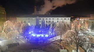 St. Paul Winter Carnival Ice Palace construction: Time-lapse video