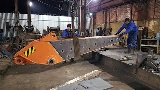 Ремонт стрел. Ремонт рукояти экскаватора Hitachi ZX 330LC-5G /Excavator Boom repair. Fixing Hitachi