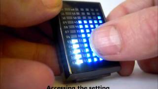 Matrix Touchscreen LED Watch