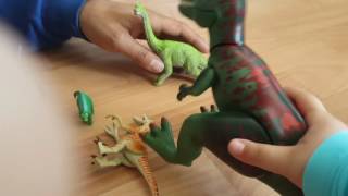 Playmobil T-Rex Angriff von Bernd und dem veliceraptor
