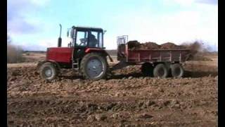 MTZ892 + meslo kratytuvas РОУ6 2X + ЮМЗ