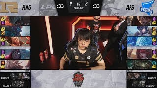 RNG (Xiaohu Vladimir) VS AFS (Kuro Anivia) Highlights - 2018 Rift Rivals Finals