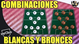 COMBINACIONES MEJORES BLANCAS Y BRONCES #myClub PES 2019