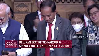 Pelukan Erat Retno Marsudi & Sri Mulyani di Penutupan KTT G20 Bali