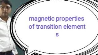 Magnetic properties of transition elements