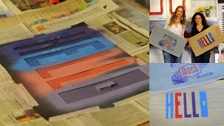 Pintar una alfombra - Tecnica de Aerosol