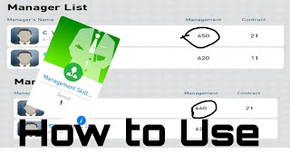 How to use management skills in PES 2019 MOBILE || PES 2019