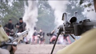 日軍仗著有迫擊炮，想一波轟平共軍陣地，卻不料共軍有土炮，殺傷力比日軍迫擊炮更猛！ ️ 抗日