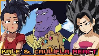 Kale and Caulifla React Dragon Avengers Infinity Ball Z!