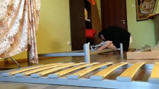 Сборка кровати Beddinge.  Ikea
