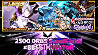 2500 Orb Summon For Demon Night Grimjow Rukia & Gin (BBS SIMULATOR) Link Below | Bleach Brave Souls