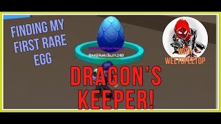 FINDING A RARE EGG! ROBLOX DRAGON KEEPER! W/ WEETOPEETOP!