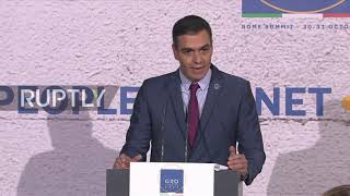 Italy: Spanish Prime Minister Pedro Sanchez praises agreements reached at G20 summit