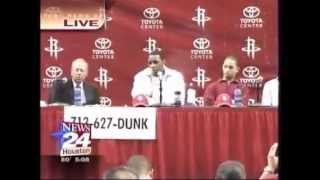 Houston Rockets Introduce Tracy McGrady - June 30, 2004