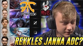 ¿REKKLES JANNA ADC EN LA LCS? FNATIC VS MISFITS - ANÁLISIS!