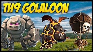 TH9 GoLaLoon (Golem + Lava Hound + Balloon) War Attack Strategy | Part 7 | Clash of Clans