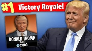 *HARD* DONALD TRUMP CHALLENGE in FORTNITE BATTLE ROYALE!!