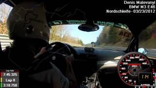 BMW M3 E46 Nurburgring  Nordschleife 7:47 full lap