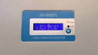 JFY / Five Star Energy JSI Solar Inverter GFCI Failure