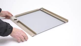 Neat. "DIY" aluminum profile to realize hinged and flap furniture doors