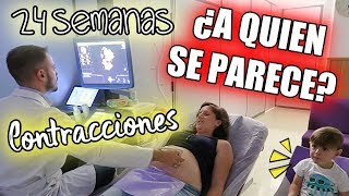 CONTRACCIONES durante la eco 5d?¿a QUIEN SE PARECE Kai??? 24 semanas EMBARAZO
