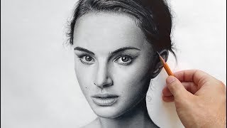 Натали Портман - портрет карандашом (Natalie Portman - drawing portrait)