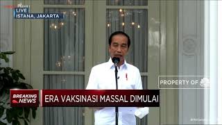 Jokowi: Setelah Divaksin Harus Tetap Disiplin Protokol Kesehatan!