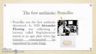 Antibiotics and their history