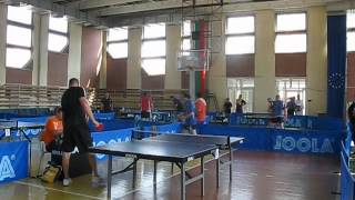 Тенис на маса - Ветерани 2012 Минев - Игнатовски 3:0