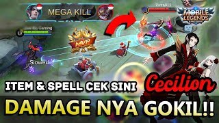 DAMAGE APAAN NIH HERO CECILION SEKALI SKILL LANGSUNG MATI MUSUH TERANCAM DI BAN