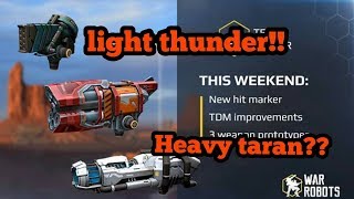 Heavy taran weapon!!!  War robots 3.5.0(341) Test server gameplay