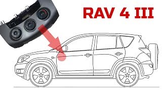 КАК снять блок управления КЛИМАТ-КОНТРОЛЕМ в ТОЙОТЕ RAV 4 III (2007)
