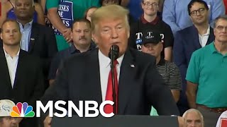 President Donald Trump Takes Aim At DOJ, FBI, Media, Big Tech At Rally | Velshi & Ruhle | MSNBC