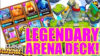 CLASH ROYALE DAILY BATTLES - LEGENDARY ARENA DECK - BEST GIANT SPARKY DECK!