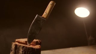 Обновляем нож найденный в саду.
