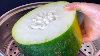 【小穎美食】冬瓜別總是炒著吃或燉著吃了，教你懶人做法，出鍋鮮香美味，真香