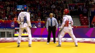 2015 WTFWC - Competitions (F-73kg, M-87kg and M+87kg) - Court #1