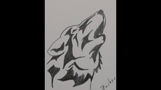 How to Draw A Wolf Tatoo - Drawing Wolf - Как нарисовать волка тату