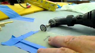 Dremel Diamond Wheel cutting Fiberglass-balsa