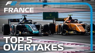 Top 5 Formula 2 Overtakes | 2019 French Grand Prix