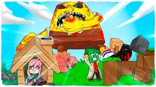 ? BOB ESPONJA.EXE VS BASE PRO - MINECRAFT