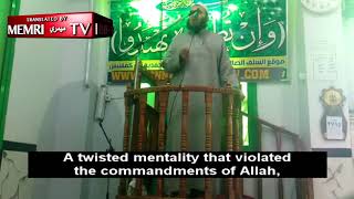 Egyptian Preacher Sheikh Iyhab Bayan: The Jews Deserved to Be Transformed into Apes and Pigs