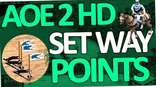 Age of Empires 2 - How to set Waypoints (AoE II HD)