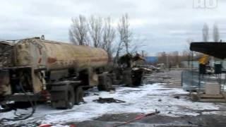 Взрыв на газовой заправке под Воронежем 14.11.12