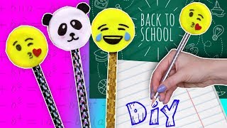 DIY Насадки на карандаши Emoji / Канцелярия своими руками / Back to school ? Afinka