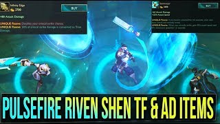 ALL NEW PULSEFIRE SKINS - Riven Shen Twisted Fate & AD Items Rework - League of Legends