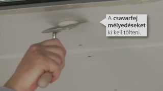 Glettelés, csiszolás: StoSilent akusztikai rendszer alkalmazástechnika